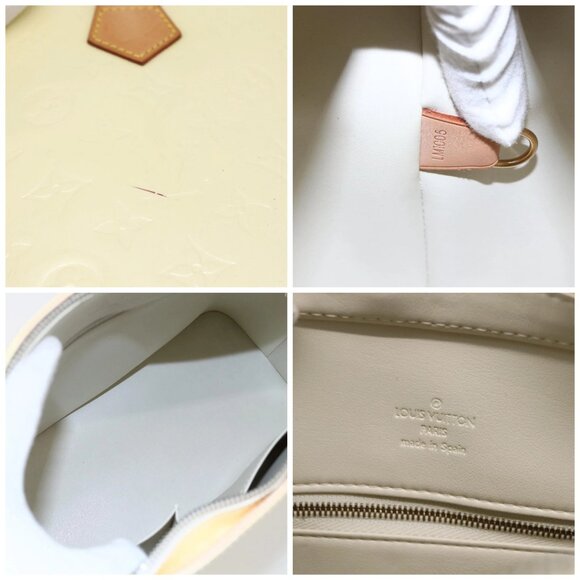 LOUIS VUITTON Monogram Vernis Houston Hand Bag Perle - Picture 14 of 15